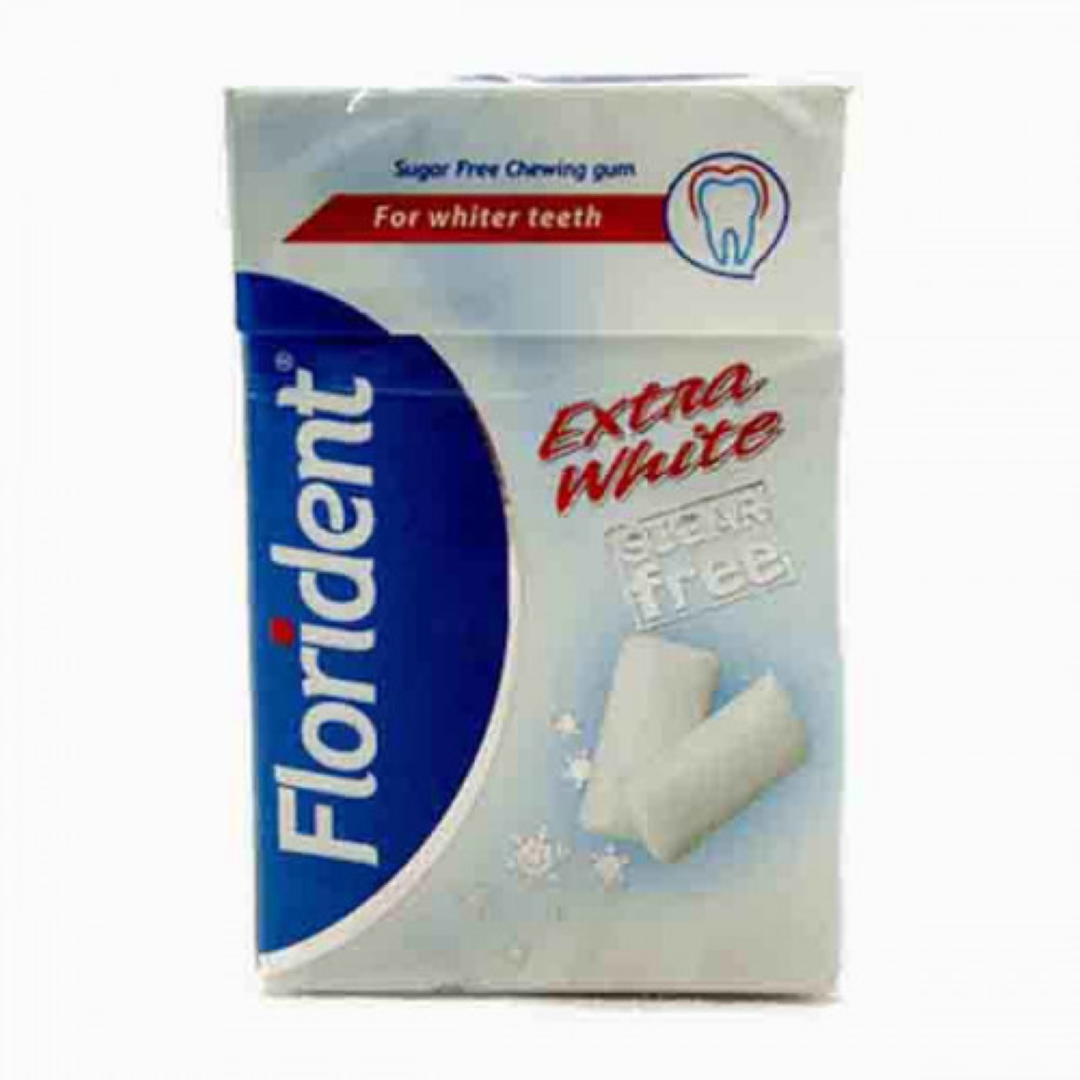 FLORIDENT SF EXTRA WHITE CHEWING GUM 60G